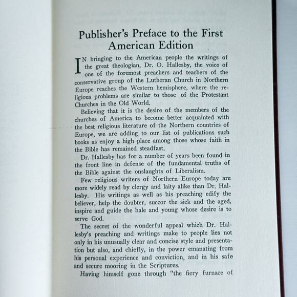 Why I Am a Christian by O. Hallesby 1930 25th Edition Hardcover 1964 - Picture 7 of 16